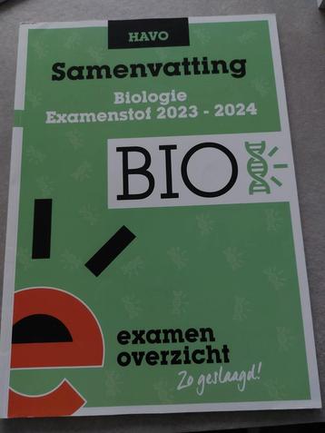 Examen overzicht biologie 2023-2024 examenbundel beschikbaar voor biedingen