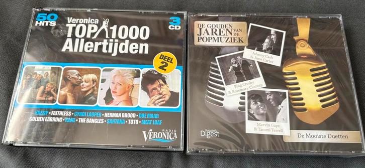 2 CD Boxsets: Veronica Top 1000 & Gouden Jaren vd Popmuziek, Cd's en Dvd's, Cd's | Rock, Gebruikt, Poprock, Ophalen of Verzenden