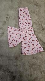 flarepants rib roze strik, Broekje, Meisje, Nieuw, Ophalen of Verzenden