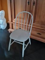 Windsor spijlenstoel, Gebruikt, Wit, Eén, Hout