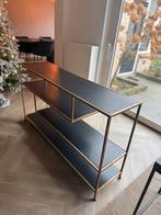 Zwart dressoir met gouden details - als nieuw!, Ophalen of Verzenden, Zo goed als nieuw