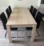 Gratis eettafel met 6 stoelen, Huis en Inrichting, Tafels | Eettafels, Ophalen, Gebruikt