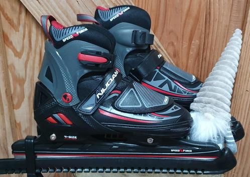 NIJDAM verstelbare schaatsen combinoren mt 37-40 GESLEPEN, Sport en Fitness, Schaatsen, Zo goed als nieuw, Combinoren, Nijdam