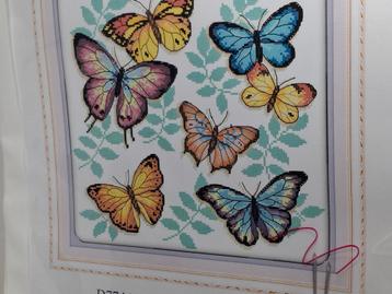 Nieuw Borduurpakket Vlinders - Compleet! beschikbaar voor biedingen