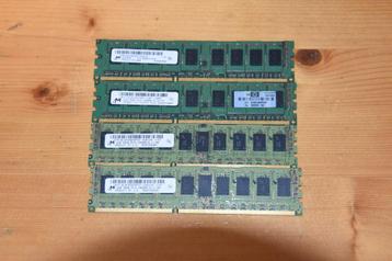 4x M-tec 2GB 2RX8 PC3-10600E-9-10-E0 workstation geheugen beschikbaar voor biedingen