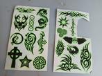 Stoere glow in the dark tatoeages, Antiek en Kunst, Ophalen of Verzenden