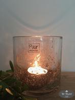 Windlicht 14/14 metal chips Puur Wonen stoer sober landelijk, Huis en Inrichting, Woonaccessoires | Overige, Verzenden, Nieuw