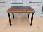 Bijzettafel gold 36x50x35 MF170, Minder dan 55 cm, Ophalen of Verzenden, Zo goed als nieuw, Rechthoekig