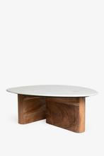 Sissy Boy Salontafel Acacia/Marmer - 90x72x31 cm, Huis en Inrichting, Tafels | Salontafels, Ophalen, Gebruikt, 50 tot 100 cm, Minder dan 50 cm