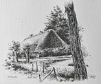Schijndel ... boerderij in Wijbosch ... Kees Koster., Antiek en Kunst, Kunst | Tekeningen en Foto's, Ophalen of Verzenden