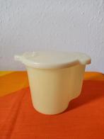 Mooi vintage geel Tupperware melkkannetje, Verzenden, Gebruikt, Geel