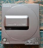 Sony discman D-250 in suède draagtas met originele adapter, Ophalen of Verzenden, Discman
