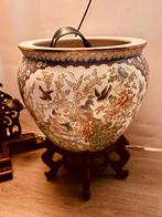 Grote Chinese pot vaas, Huis en Inrichting, Overige kleuren, Aardewerk of Porselein, Ophalen of Verzenden, Zo goed als nieuw