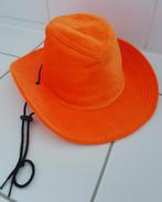 Hoed, cowboyhoed, oranje, omtrek 58cm, Carnaval, heb er 2., Ophalen of Verzenden, Nieuw, Hoed of Pruik, Oranje of Koningsdag
