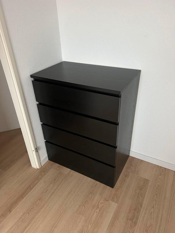 IKEA Malm ladekast met 4 lades, Huis en Inrichting, Kasten | Dressoirs, Zo goed als nieuw, 50 tot 100 cm, 25 tot 50 cm, Met lade(s)