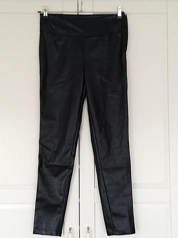 Smashed Lemon nieuwe zwarte imitatie leren broek XL 42 = L beschikbaar voor biedingen