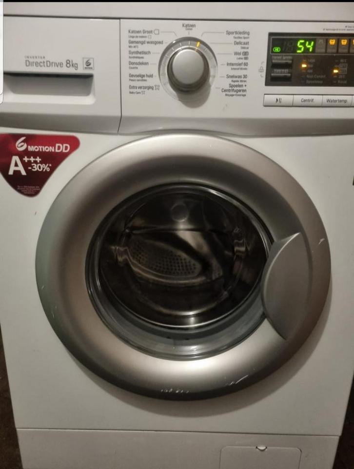 LG Direct Drive 8/10kg 1600 toeren Wasmachine, Witgoed en Apparatuur, Wasmachines, Gebruikt, Voorlader, 6 tot 8 kg, 85 tot 90 cm