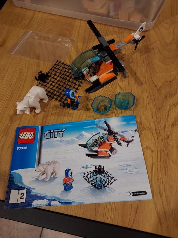 LEGO City 60036 Arctic Helicopter, Kinderen en Baby's, Speelgoed | Duplo en Lego, Zo goed als nieuw, Lego, Complete set, Ophalen of Verzenden