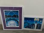 2x ingelijste print Gudrun Miller 39x47 en 29x38 cm, Ophalen of Verzenden