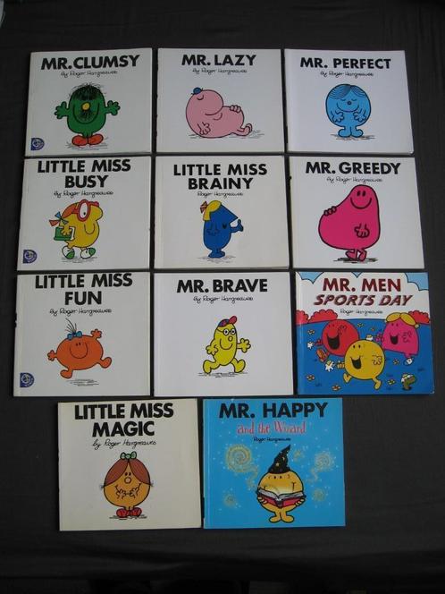 Roger Hargreaves- 5x Little Miss / 8x Mr. (Meneertje) boekje, Verzamelen, Stripfiguren, Gebruikt, Boek of Spel, Overige figuren