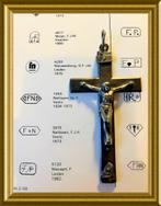 Oude grote echt zilveren hanger: crucifix, kruis, Antiek en Kunst, Ophalen of Verzenden, Zilver