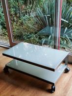 Salontafel TV meubel gehard glas, Huis en Inrichting, Ophalen, Gebruikt, 50 tot 100 cm, Glas