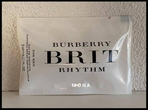 BurberryBrit Rhythm for Her parfum sample proefje tester, Sieraden, Tassen en Uiterlijk, Uiterlijk | Parfum, Nieuw, Verzenden