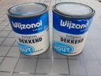 2 bussen Wyzonol verf - nieuw en halfvol, Blauw, Nieuw, Ophalen of Verzenden, Verf