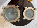 Plafond lampen, lookalike patrijspoorten, Huis en Inrichting, Halogeen, Metaal of Aluminium, Ophalen of Verzenden, Zo goed als nieuw