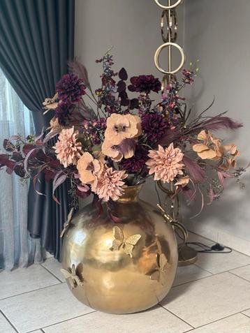 Zijden bloemen boeket excl. vaas beschikbaar voor biedingen