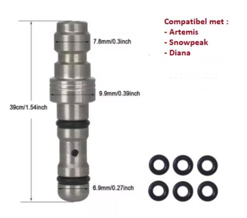 RVS vulnippel voor Artemis, Snowpeak en Diana PCP buksen, Sport en Fitness, Schietsport-accessoires, Nieuw, Verzenden