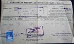 Indonesië 1972 Plakzegel Nota Waterleiding Gemeente Malang, Ophalen of Verzenden, Gestempeld, Zuidoost-Azië