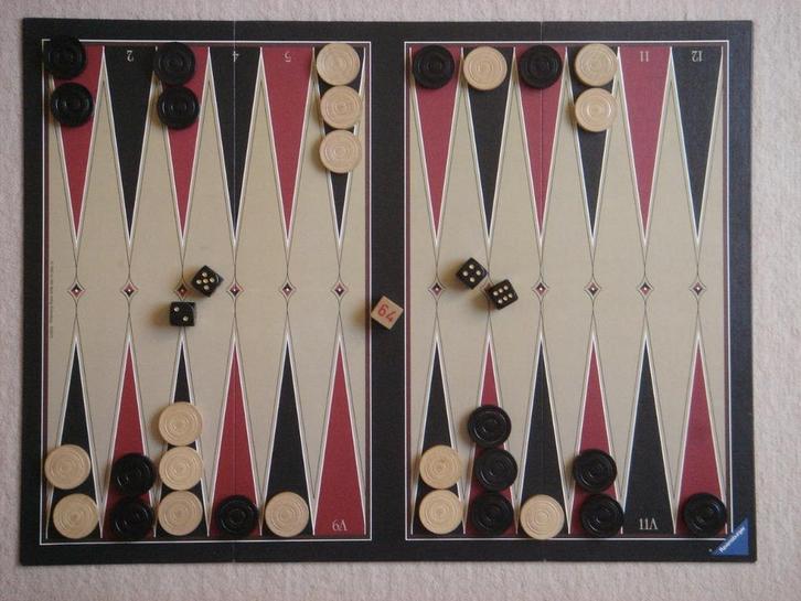 LEUK: Backgammon, Hobby en Vrije tijd, Gezelschapsspellen | Bordspellen, Gebruikt, Een of twee spelers, Ophalen