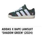 Adidas X Bape Lawsuit Shadow Green maat 38, Kleding | Heren, Schoenen, Nieuw, Ophalen of Verzenden