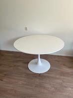 Witte Tulip tafel, Huis en Inrichting, Ophalen, Gebruikt, Rond, Metaal