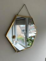 MISOU Hexagon Spiegel Honingraad Goud 17x20 cm, Ophalen, Zo goed als nieuw, Rechthoekig, Minder dan 100 cm