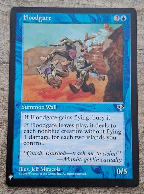 Floodgate - Magic the Gathering, Hobby en Vrije tijd, Verzamelkaartspellen | Magic the Gathering, Gebruikt, Losse kaart, Verzenden
