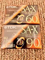 2X TDK SA-X 60/90 SEALED, Cd's en Dvd's, Cassettebandjes, 2 t/m 25 bandjes, Overige genres, Ophalen of Verzenden, Zo goed als nieuw