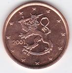 5 eurocent 2001 Finland UNC. (uit de rol), Finland, Losse munt, 5 cent, Verzenden