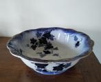 Grote kom, schaal , Doulton Burslem, blauw / wit / goud., Gebruikt, Porselein of Keramiek, Schaal, Rond