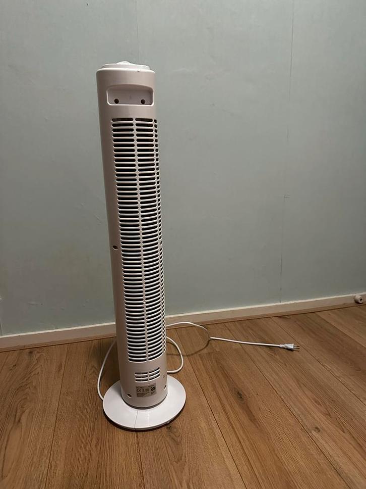 Staande ventilator met oscillatie, Witgoed en Apparatuur, Ventilatoren, Gebruikt, Statiefventilator, Ophalen of Verzenden