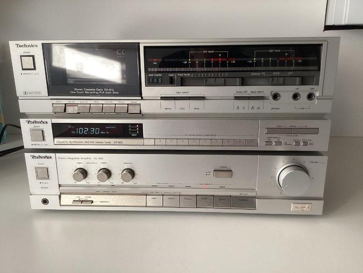Mooie retro set Technics SU-800, ST 600, RS-B10, Audio, Tv en Foto, Versterkers en Receivers, Gebruikt, Stereo, Minder dan 60 watt