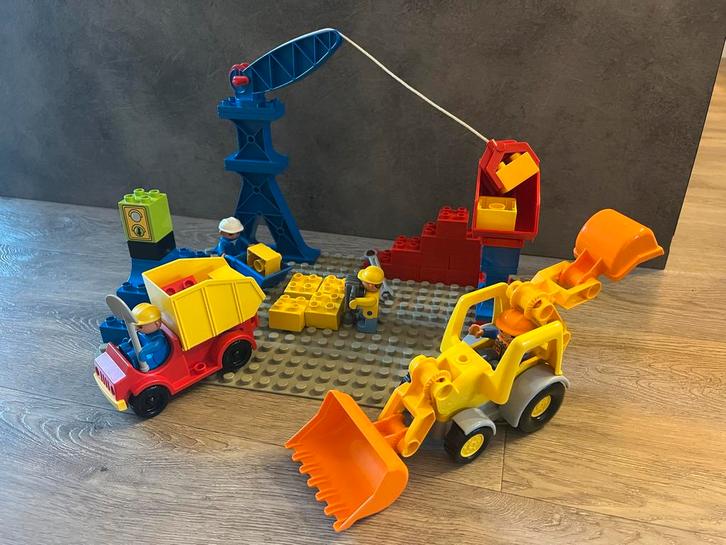 Duplo Bouwplaats Set, Kinderen en Baby's, Speelgoed | Duplo en Lego, Gebruikt, Duplo, Losse stenen, Ophalen of Verzenden