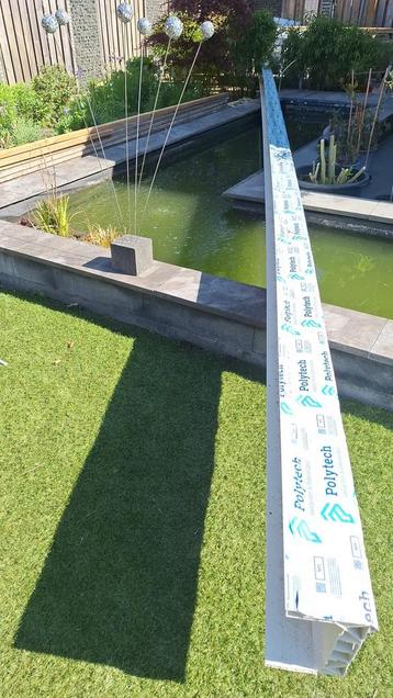 Polytech klasiek 150 kleur wit ral 9016  10,5 lang, 4 kappen beschikbaar voor biedingen