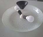 retro plafonniere schotel glazen design plafondlamp vintage, Ophalen of Verzenden, Huis en Inrichting