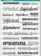 clear stamps Gefeliciteerd, verschillende lettertypes. NIEUW, Ophalen of Verzenden, Nieuw, Clearstamp