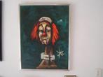 Het gezicht van een clown, Antiek en Kunst, Kunst | Schilderijen | Klassiek, Ophalen