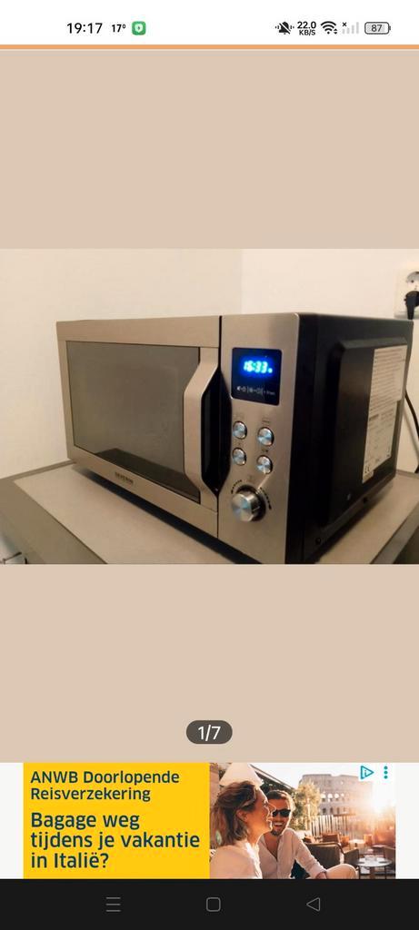 Severin Combimagnetron, Witgoed en Apparatuur, Magnetrons, Zo goed als nieuw, Vrijstaand, Combimagnetron, 45 tot 60 cm, Grill