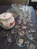 3 x Bowlset Rumtopf,opscheplepels 33 schaaltjes samen 30 eur, Ophalen of Verzenden, Glas, Overige stijlen, Schaal of Schalen