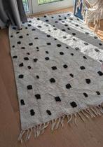 170/120cm ecru/ zwart, 100% katoen, wasbaar, 100 tot 150 cm, Zwart, Ophalen of Verzenden, Zo goed als nieuw